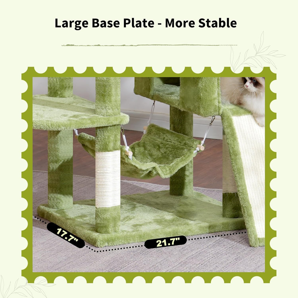 Cat Tree, 71'' Tower for Large Cat with Scratching Post