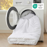 King Comforter Set, White Soft Prewashed Bedding for All Seasons, 3 Pieces GentleSoft Bed Set