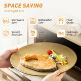 Plates and Bowls Sets, 12 Pieces Modern Stoneware Dinnerware Set for 4 Kitchen Dinner Set Ceramic Dishware Dishes Set