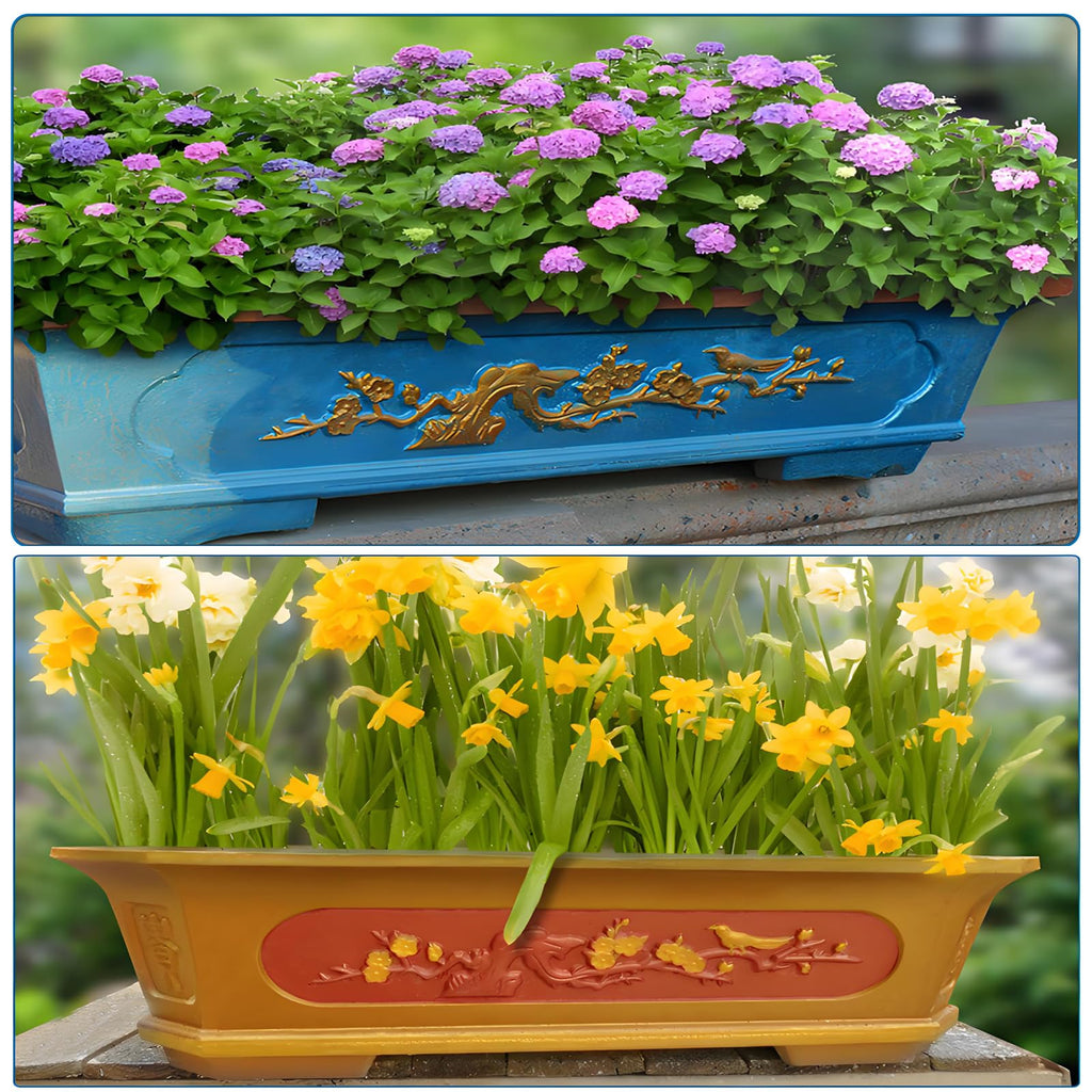 Large Planter Molds, Extra Large Concrete Planter Molds, Flowerpot Molds and Garden Decor (35 CM)