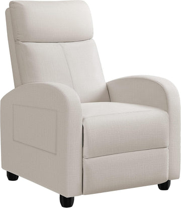 Recliner Chair Adjustable Home Theater Single Recliner Sofa Furniture with Thick Seat Cushion and Backrest Modern