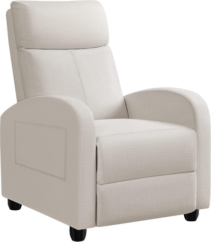 Recliner Chair Adjustable Home Theater Single Recliner Sofa Furniture with Thick Seat Cushion and Backrest Modern