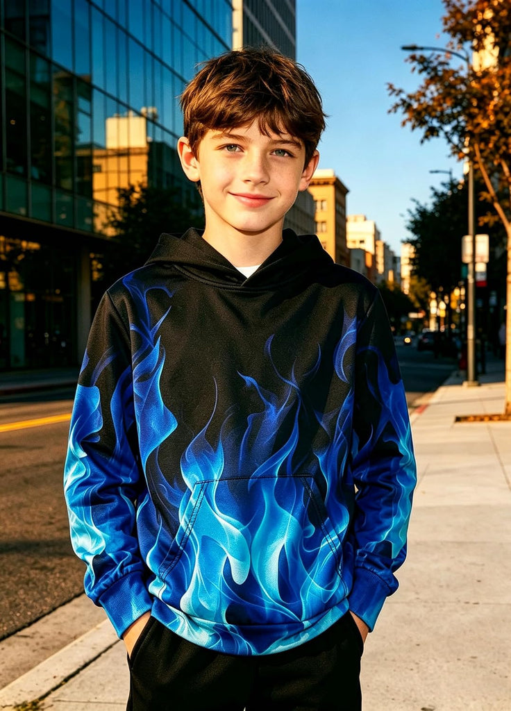 Boys Hoodies 3D Graphic Sweatshirt Lightweight Pullover cool