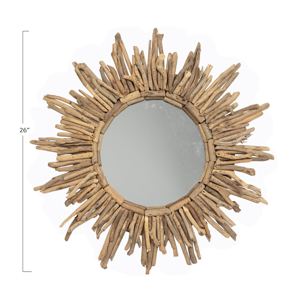 Driftwood Sunburst Mirror