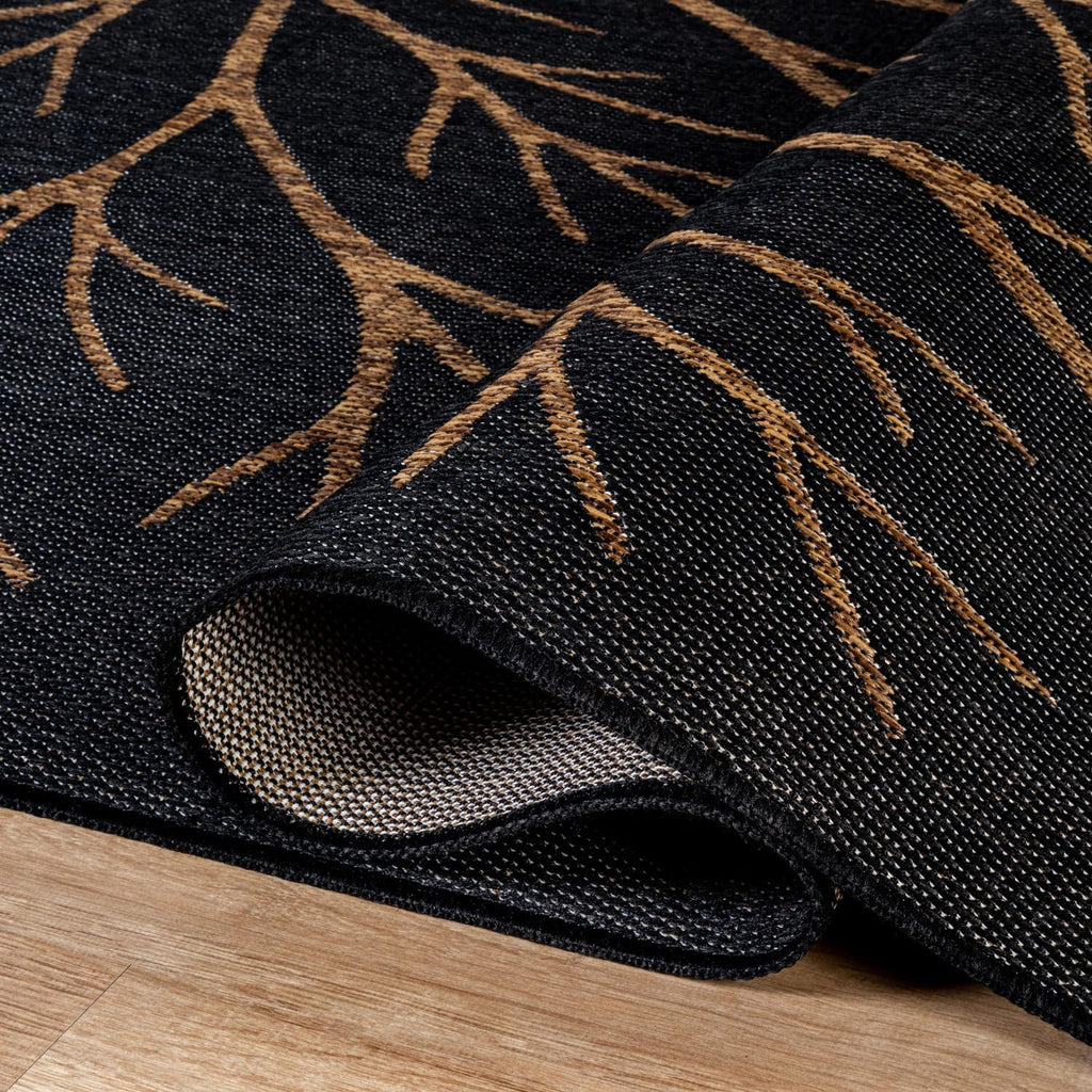 Washable Indoor Outdoor Rug 8x10 Modern Area Rugs Branch Pattern Non Shedding Waterproof Easy Clean Patio Deck Porch