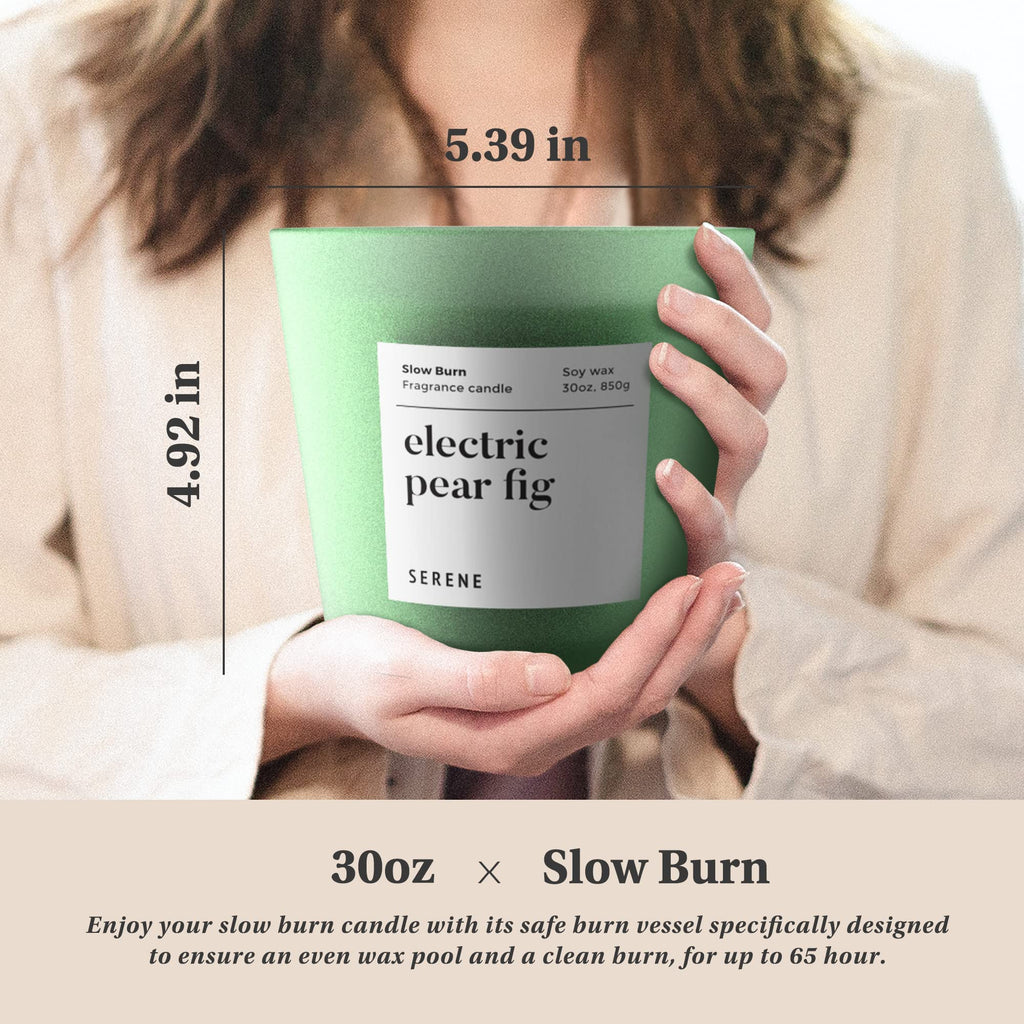 Electric Pear Fig 3 Wick Candle, 30 oz