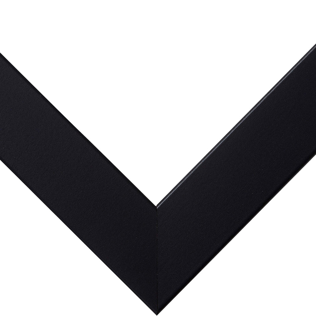 Frames Essentials, 18x18 Black Picture Frame, 1" Wide, Modern, Dual Display Format, Set of 4