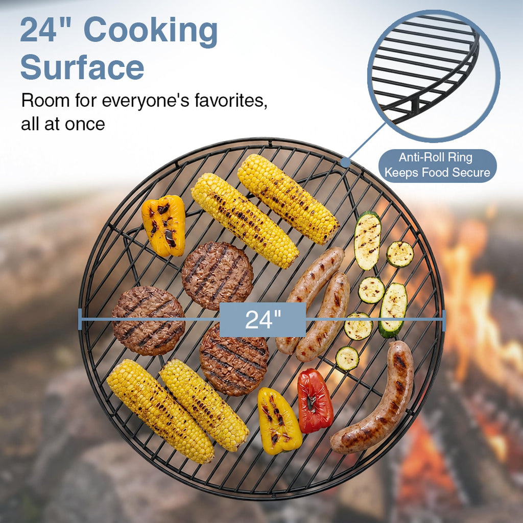 Fire Pit Grill Grate, Swivel Campfire Grill Grate