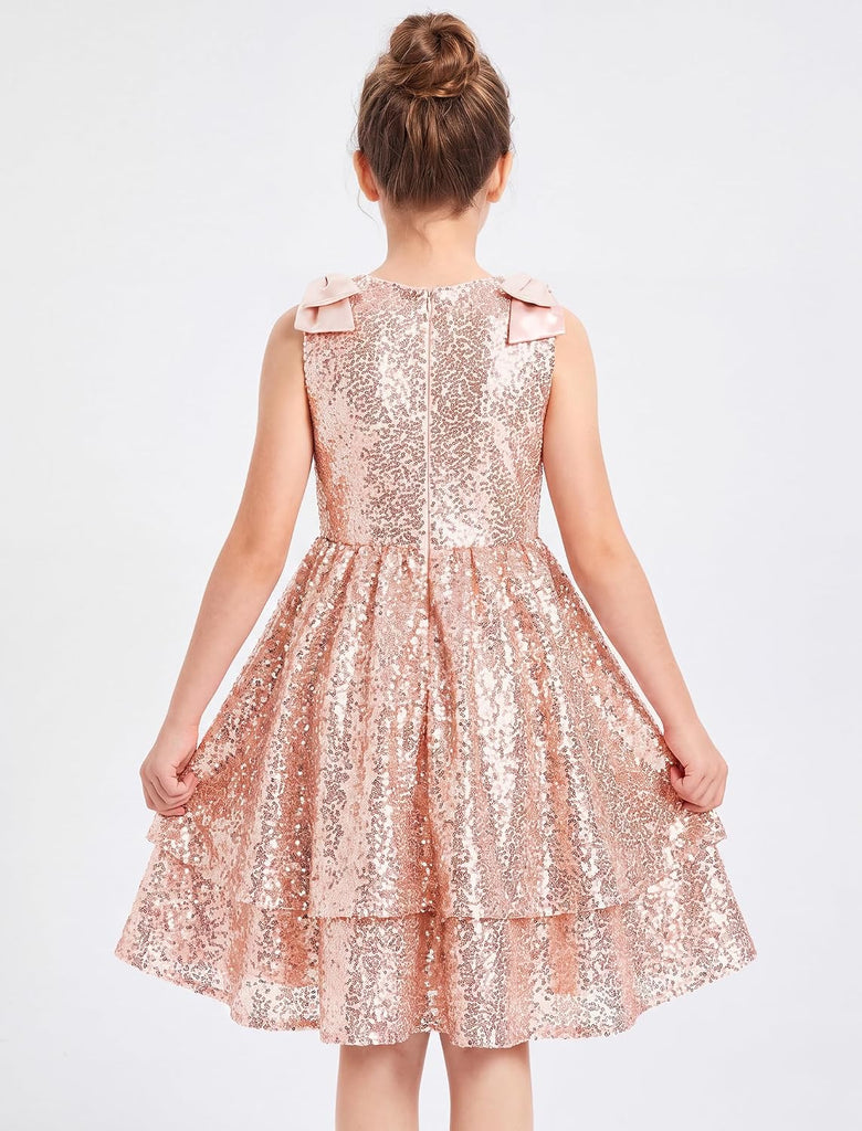 Sequin Sparkly Dresses Tween Formal Party Fancy Dresses