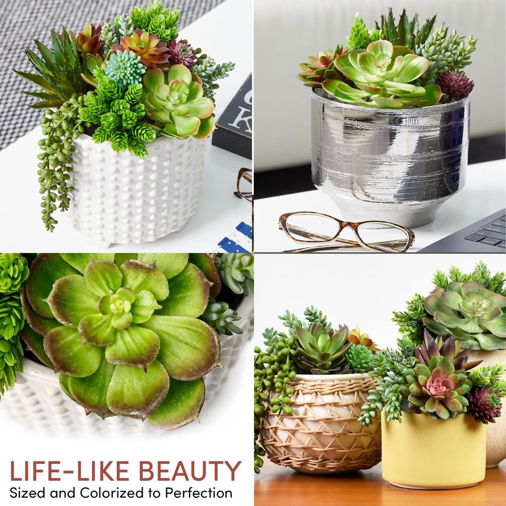 Plants Artificial Unpotted - 14 Pack Fake Plants Set