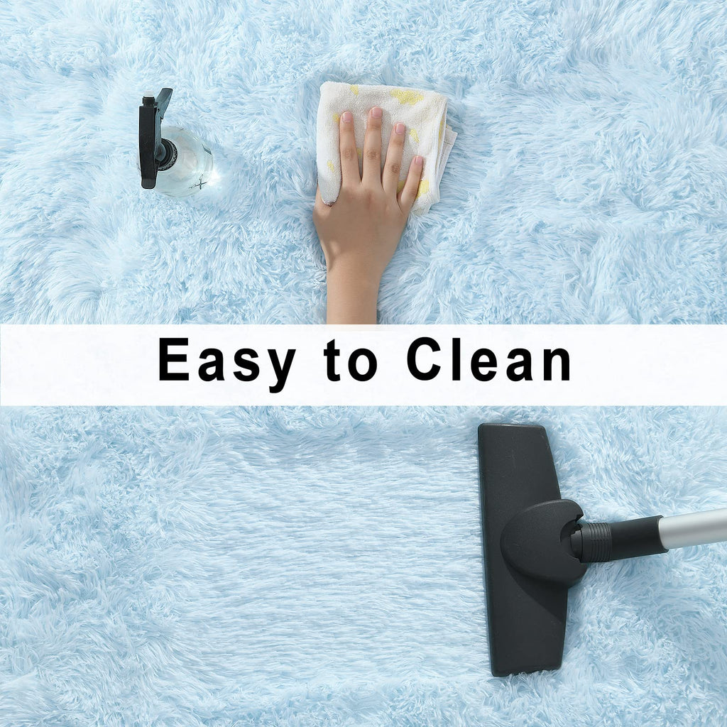 Soft Fluffy Rugs Living Room, 2x6 Hallway Runner Rugs, Furry Shag Bedside Area Rug Indoor Accent Floor Carpet, Plush