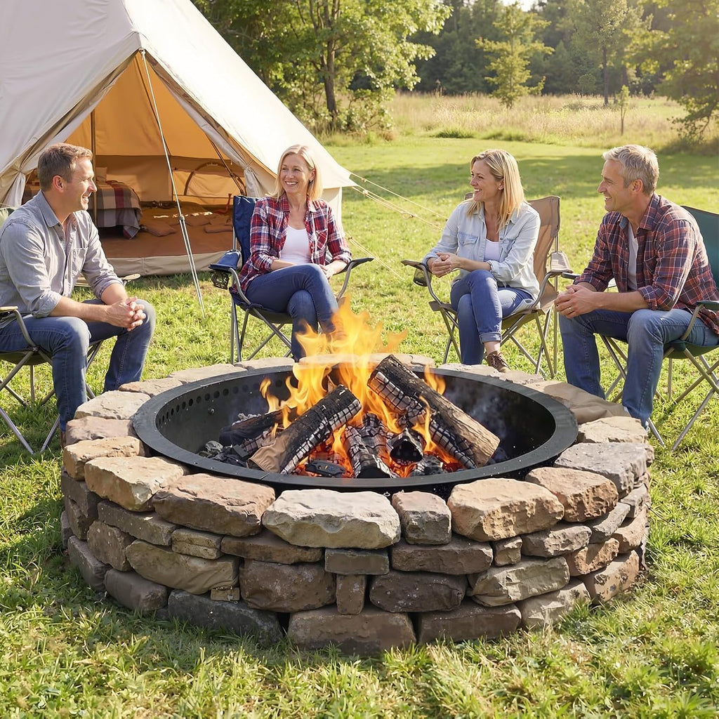 Smokeless Fire Pit Ring, 40 inch Outer/36 inch Inner Outside Fire Pit