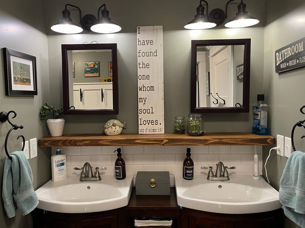 60 Inch Wooden Floating Shelves for Wall -60x8x2 in