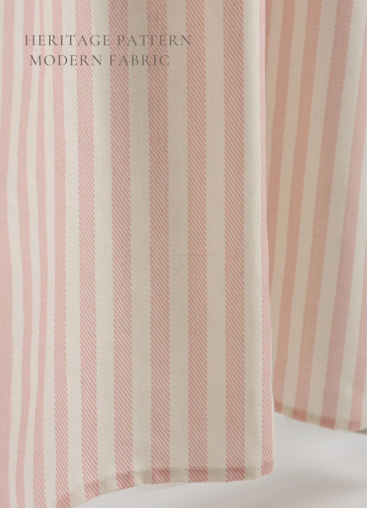 Pink Striped Cotton Blend 72X72 Inches Machine Wash