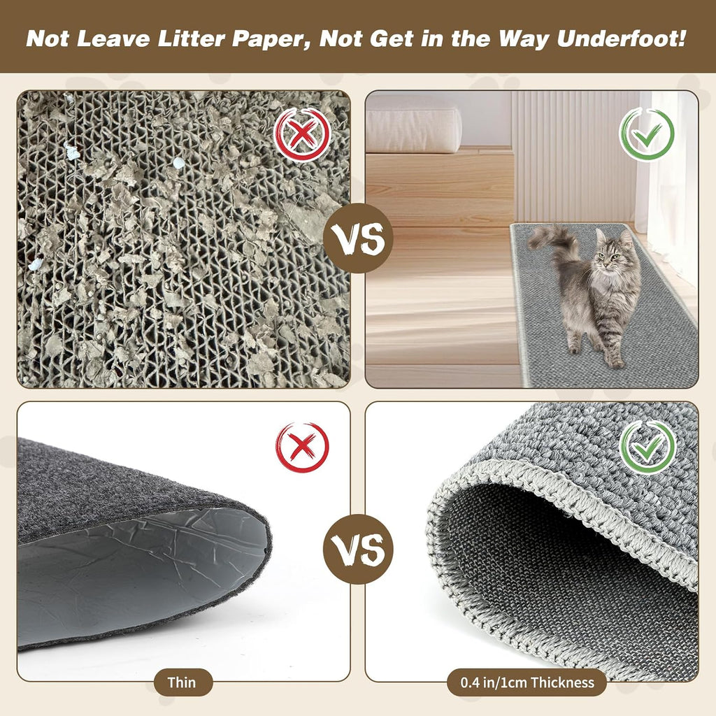 71x15.8" Thickened Cat Wall Climbing Carpet with 16 Fixed Nails