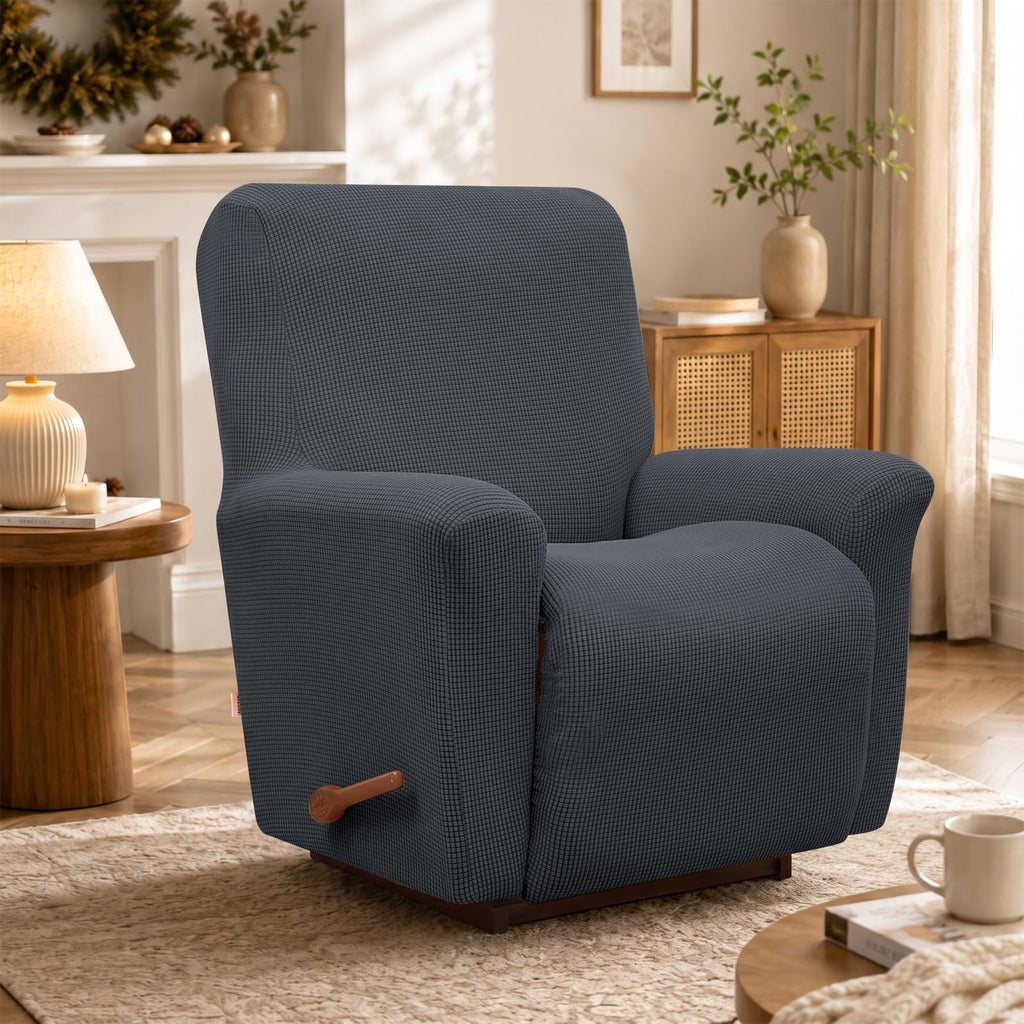 Recliner Chair Covers, 1-Piece Lazy Boy Recliner Covers, Charcoal