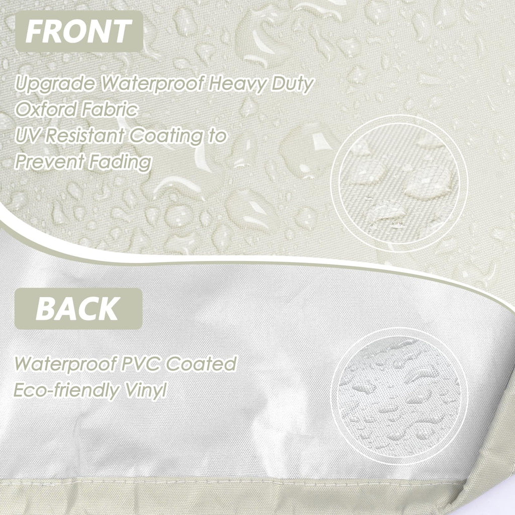 Outdoor Folding Chair Covers 2PCS, Zero Gravity Chair Cover 28" W x 13" D x 43" H, Waterproof 210D Oxford Funiture