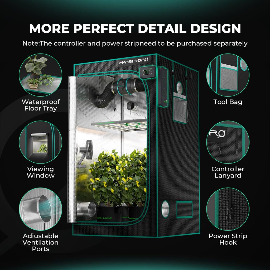 5x5 Advanced Grow Tent, 60"x60"x80" Indoor Plant Growing