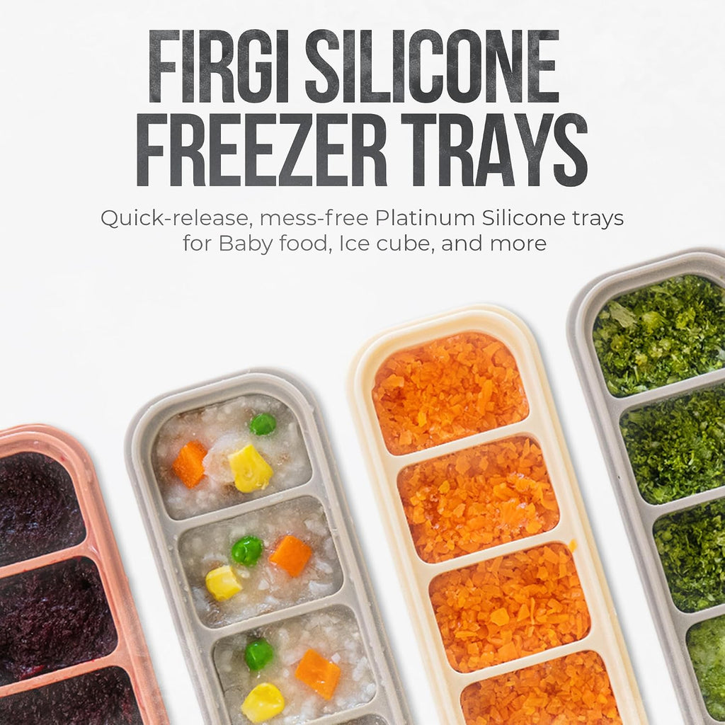 1 oz/6 Sections Silicone Ice Cube Freezer Tray with Lid, 100% Food-Grade Platinum Silicone,Leak Resistance &