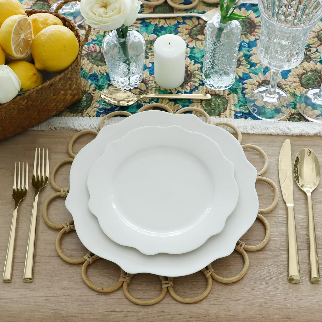 Champagne Gold Silverware Set 18/10 Stainless Steel Flatware Set, Hand Forged Mirror Finished Thick Handle Cutlery