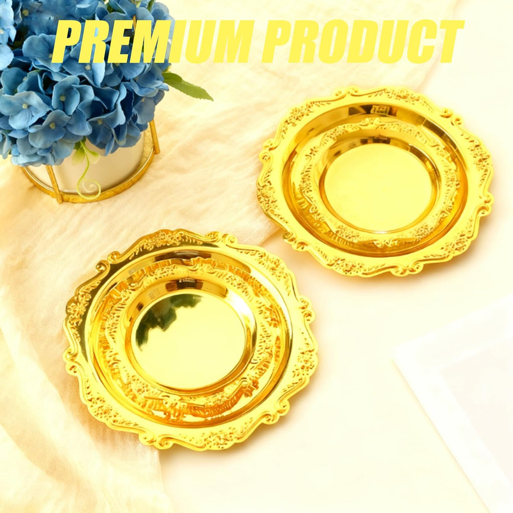 Luxury Gold Coasters Set, 6-Piece - Set of 6