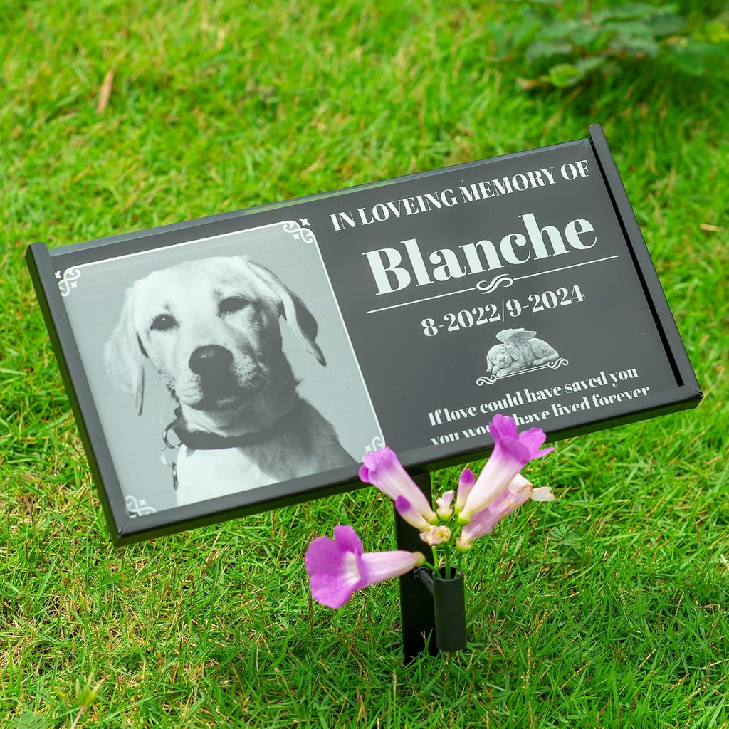 Heavy Duty Grave Marker Stand for 8x4 Inch Pet Memorial Plaque