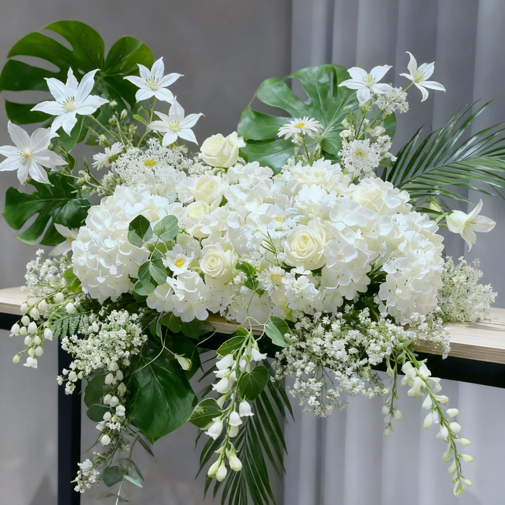 100 Pcs Faux White Artificial Bulk Fake