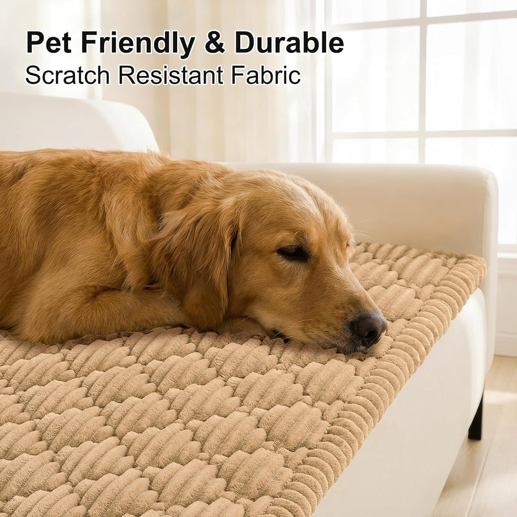 Couch Cover for Dogs Washable, Non Slip Fuzzy Pet Sofa Protector