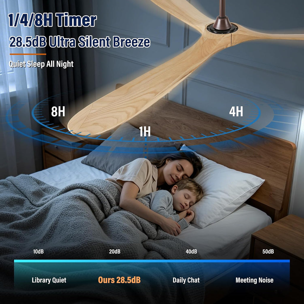 Inspired Maverick Style 84" wood ceiling fan, Oil Rubbed Bronze