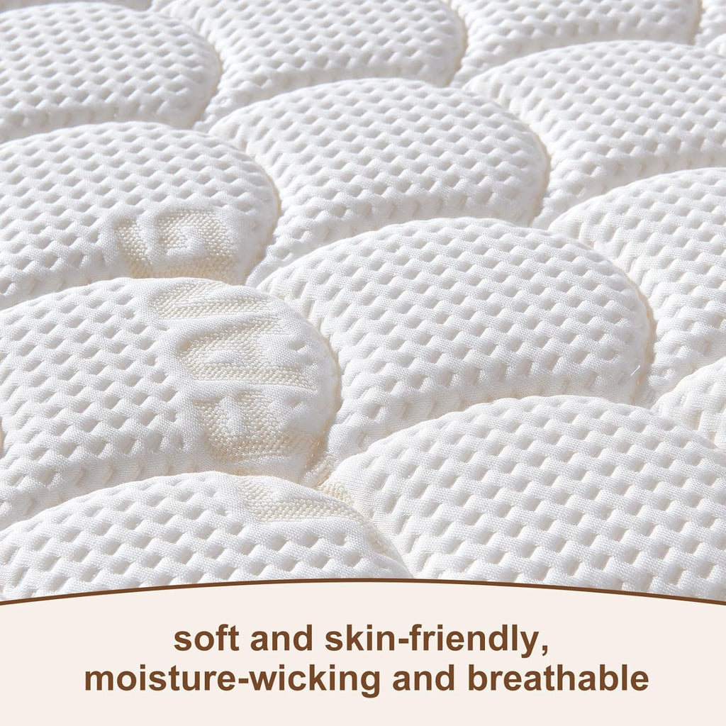Premium Crib & Toddler Mattress-52"x27.6"x5", 100% Knitted Fabric, Soft Moisture Absorbent & Breathable Crib