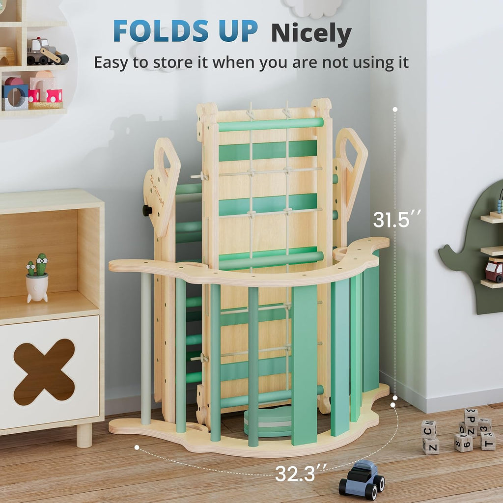 In-1 Triangle Set, Climbing Toys for Kids Emerald Forest