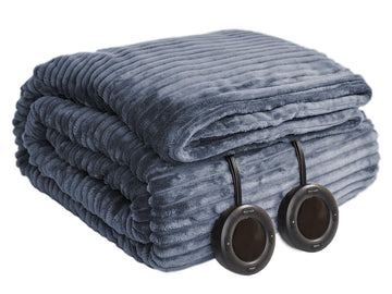 Heated Blanket, 6 Heat Levels Electric Blanket, Blue