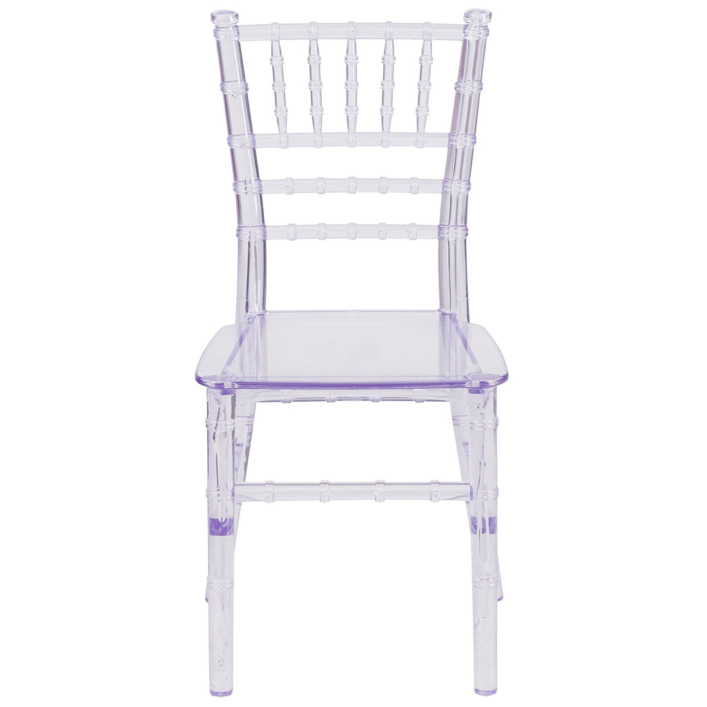 Child's Transparent Crystal Resin Party and Event Chiavari Chair for Commercial & Residential Use