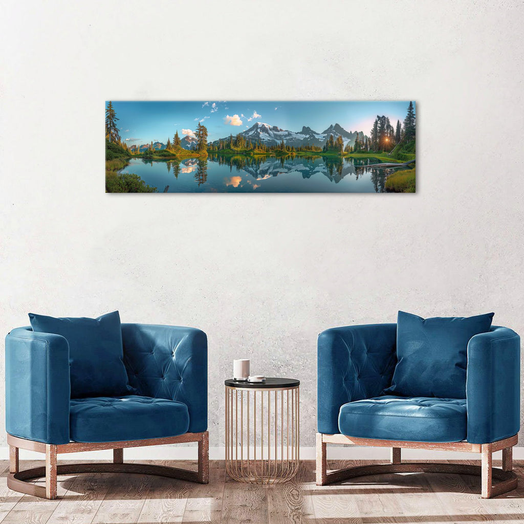 Colorado Mountain Wall Art National Park Poster Sunset Nature Canvas Prints Woodland Landscape Painting Peak Lake