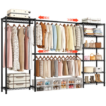 E3 Expandable Freestanding Closet Organizer System, Portable Closet