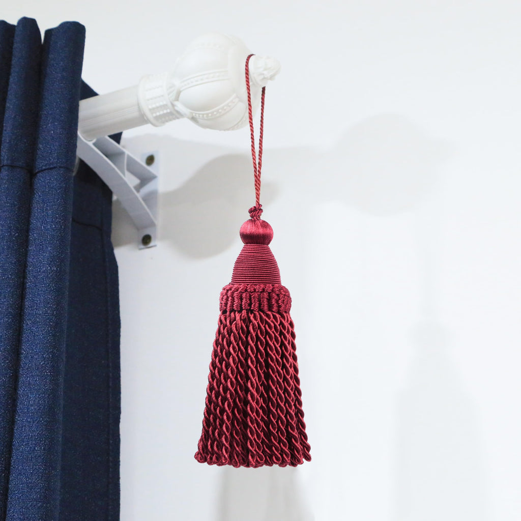 Tassels with Loops, DIY Decorative Tassel,Red - 2 Pack