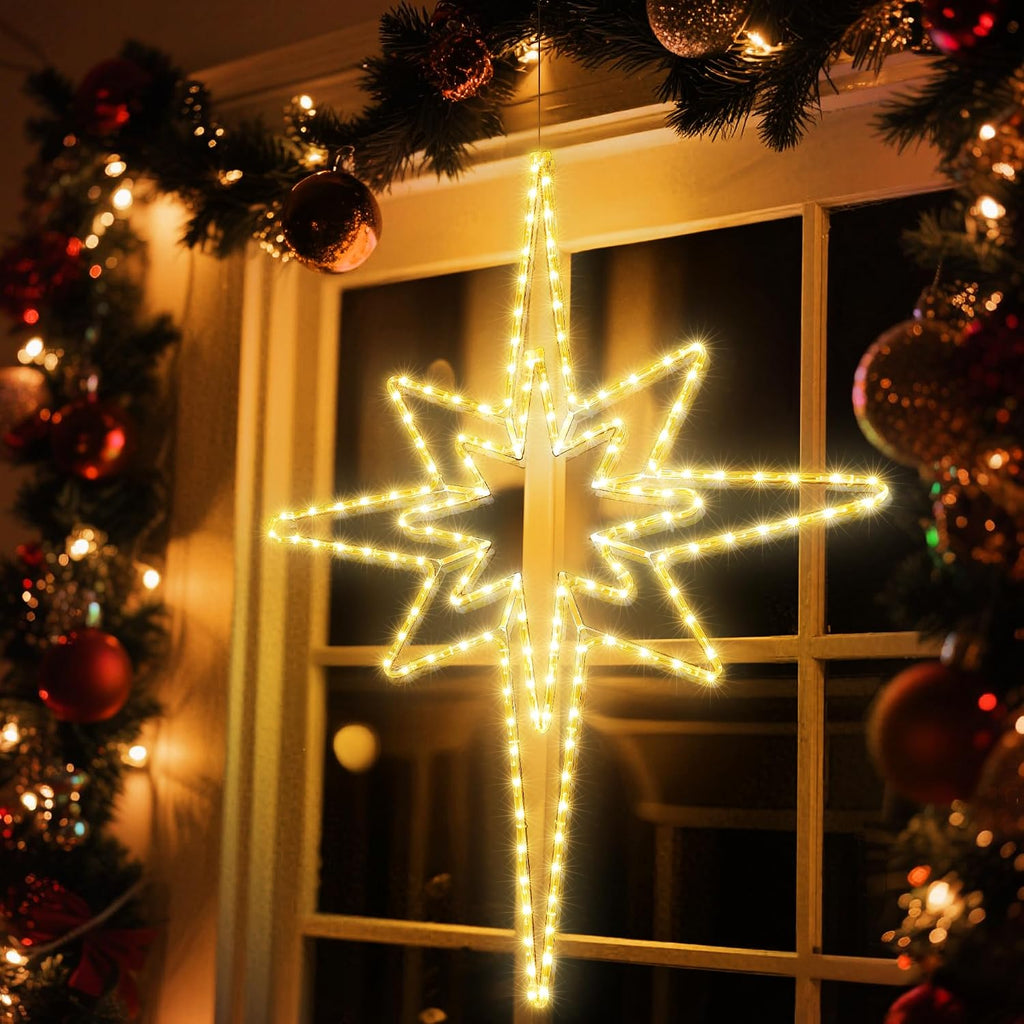 45IN Christmas Lights Outdoor Waterproof Super Bright Bethlehem Star