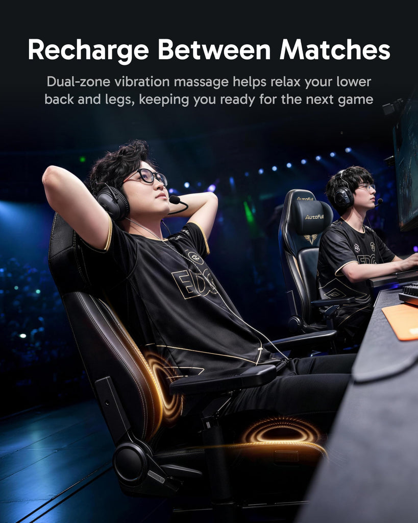 M6 Ultra 2.0 Gaming Chair with Massage | 720° Mechanical Armrests, Dynamic Lumbar Support, Adjustable Headrest