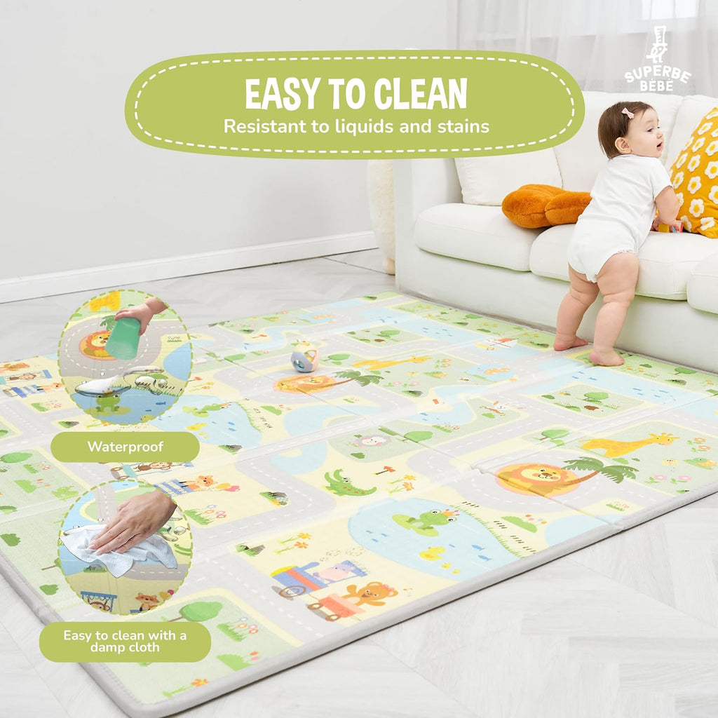 Foldable Baby & Kids Play Mat, XPE Foam, 59 x 71 x 0.4