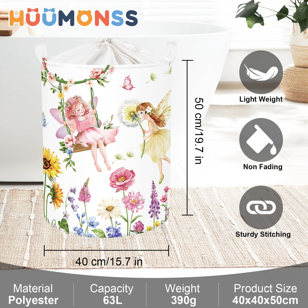 Fantasy Princess Laundry Hamper Colorful Large Storage Basket Collapsible Parents Organizer Kids Toy Clothes Bins