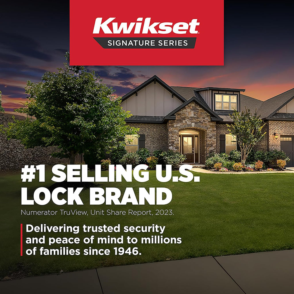 Pismo Keyed Entry Knob and Single Cylinder Deadbolt Combo Pack Featuring SmartKey and Microban in Satin Nickel