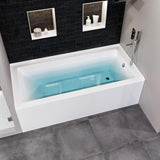 Swiss 54 Inch Alcove White Bathtub From Our Exquisite collection of Bathtubs For Bathroom - Right-Handed Bathtub