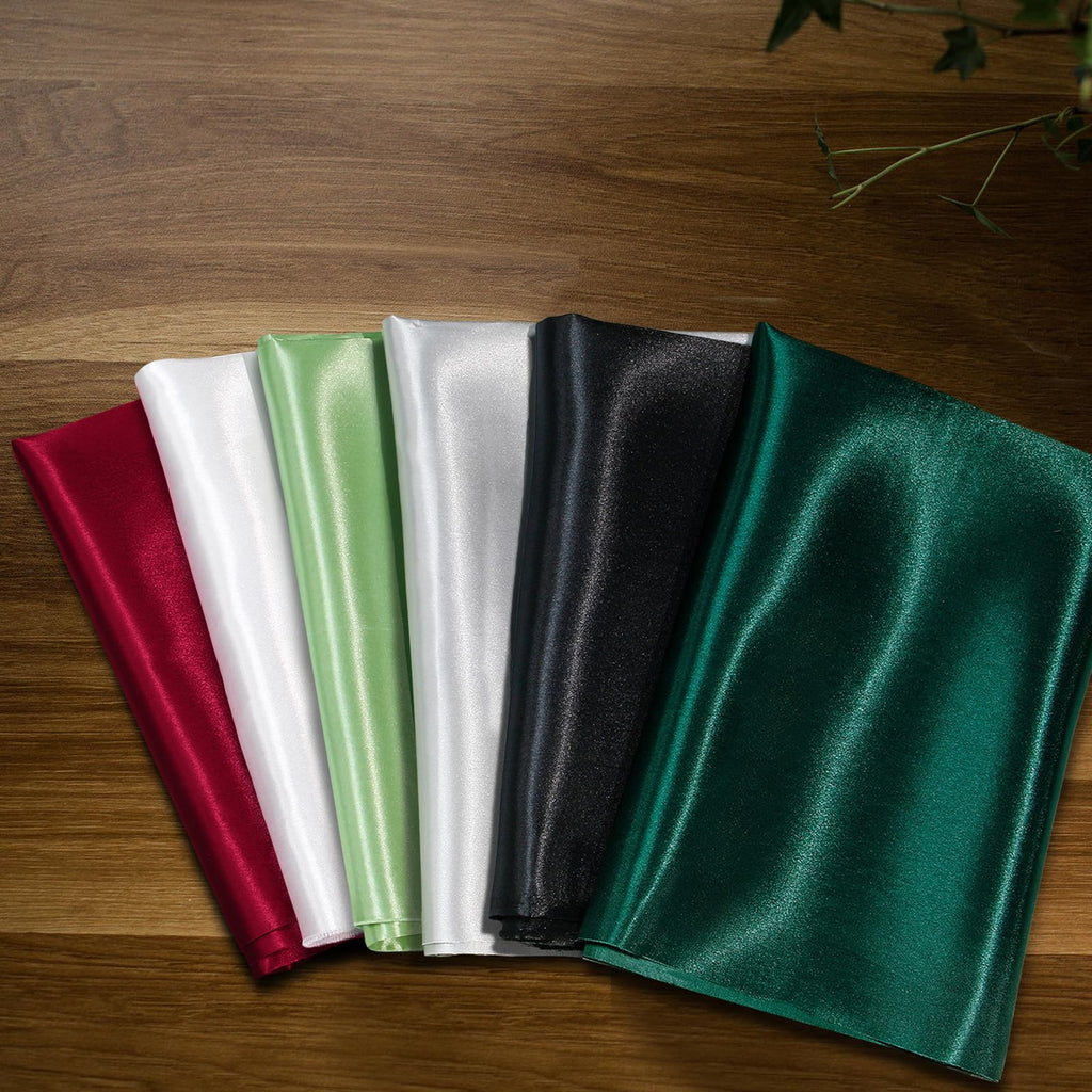 3 Yard Hunter Green Satin Fabric 63" Wide