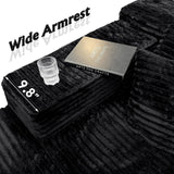 Boneless Modular Sectional Sofa, Cloud Couch with Left Facing Chaise, Oversized Deep Seat, L-Shaped