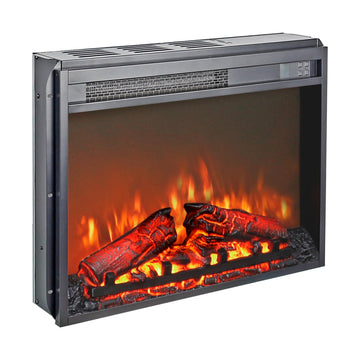 23 inch Electric Fireplace Insert, Fireplace Heater with Remote