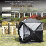 WillowyBe Outdoor Sauna Hot Tent Stove, Rocket Stove Heater, Portable Camping Wood Stove for Dry Sauna