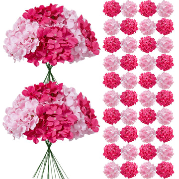 50 Pcs Faux Pink Mix Artificial Bulk Fake