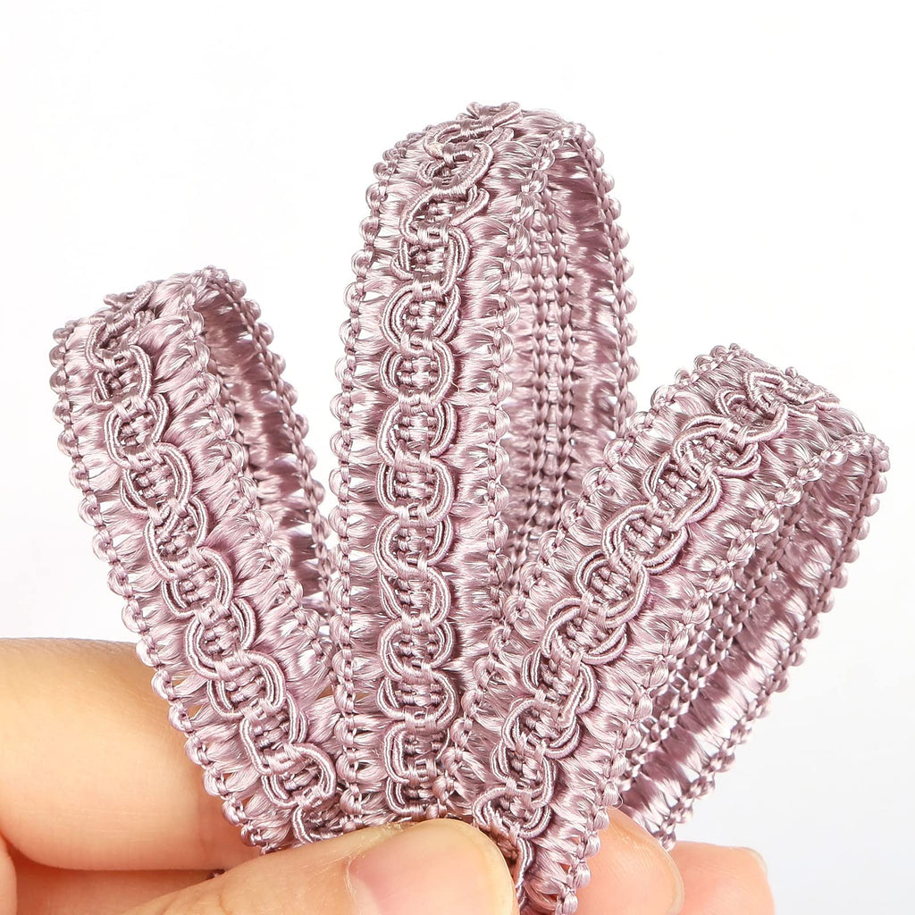 Handmade Basic Trim,0.59" Diameter Gimp Braid-Purple - 6.5 Yard