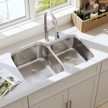32 Inch Undermount Double Bowl 60/40 Kitchen Sink