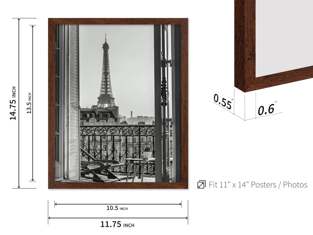 Master Travel Poster - Eiffel Tower Print - Paris - View from Balcony - Gift for Men, Women, Travel Lover - Perfect